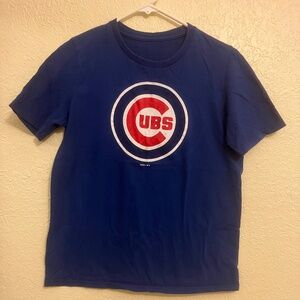 Genuine Merchandise Cubs T-Shirt Royal Blue Short Sleeve Cotton Women's - Large